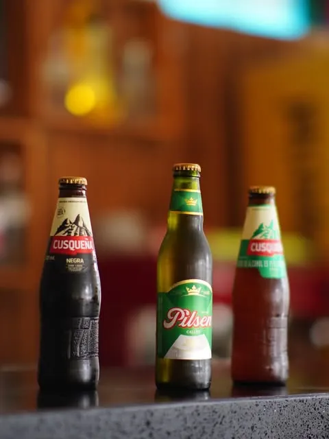 Cervezas peruanas Cusqueña y Pilsen